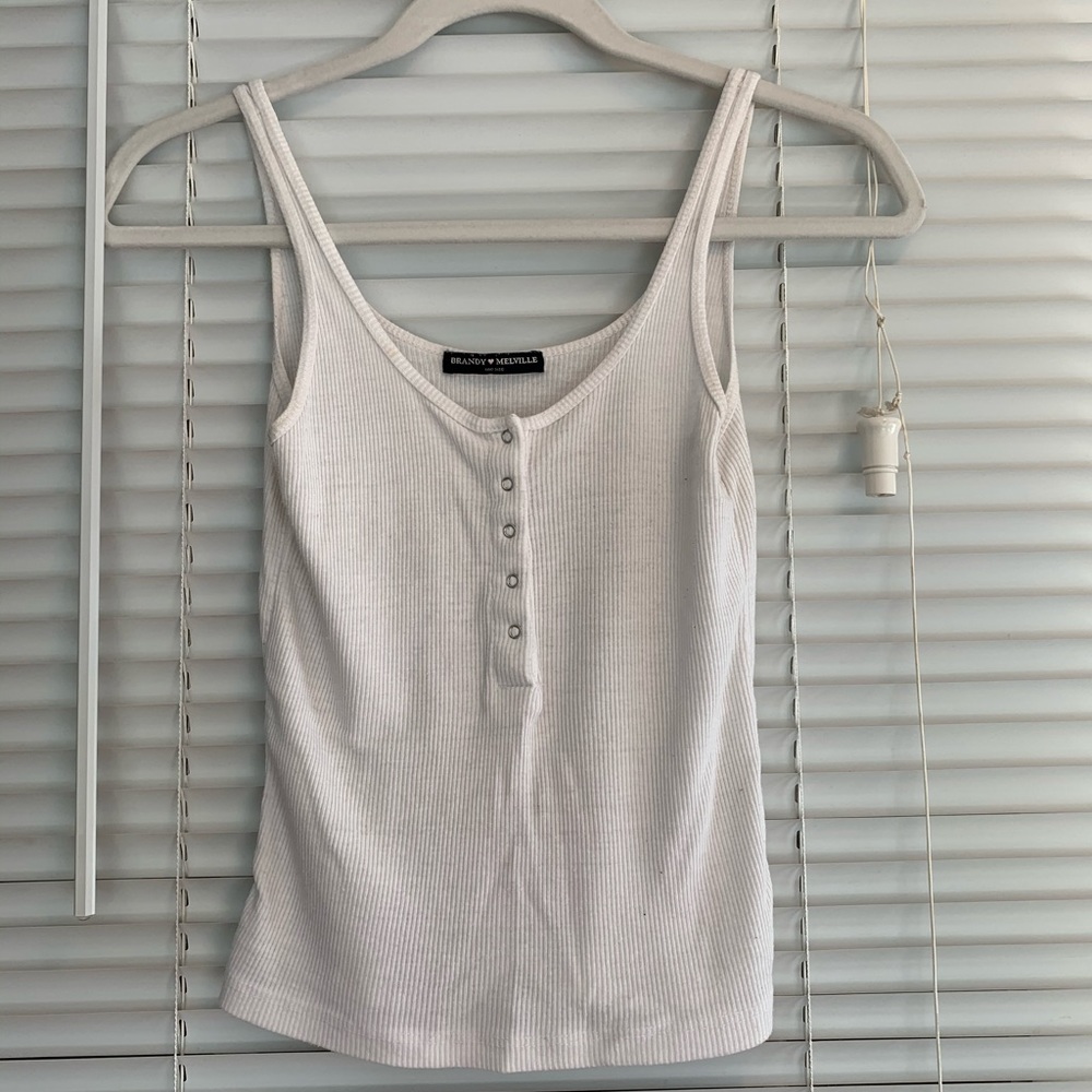 Brandy Melville white tank shirt